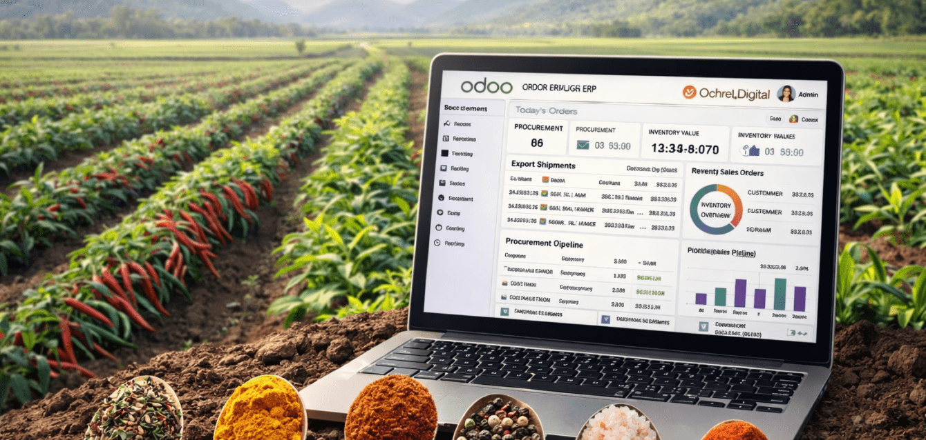 Odoo for Spice Trading and Exporters in India with Ochre.Digital Odoo for Spice Trading and Exporters in India with Ochre.Digital